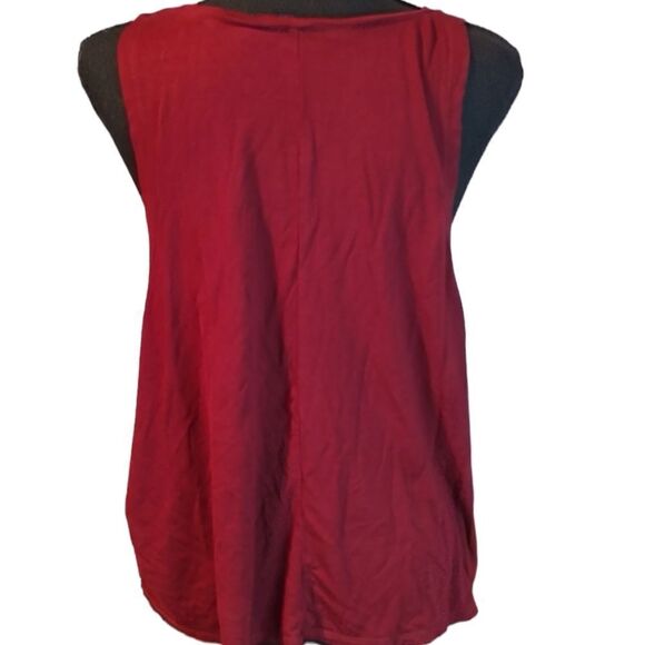 Burgundy Workout Muscle Tank - Picture 3 of 4